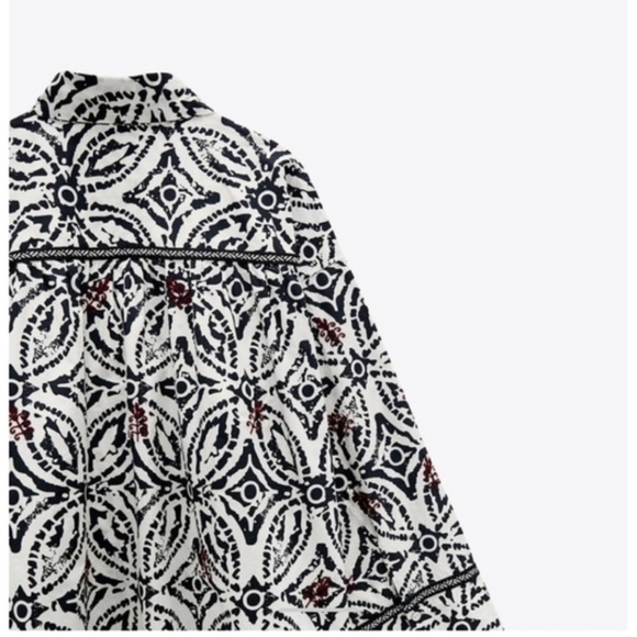 Zara Printed Embroidered Shirt - Picture 11 of 11